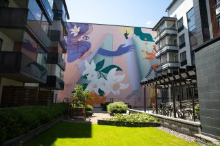 Block party -muraali kuvastaa Malskin historiaa