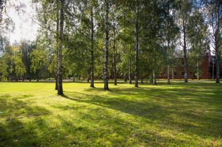 Hennalan vanhan kasarmialueen lippukenttä.