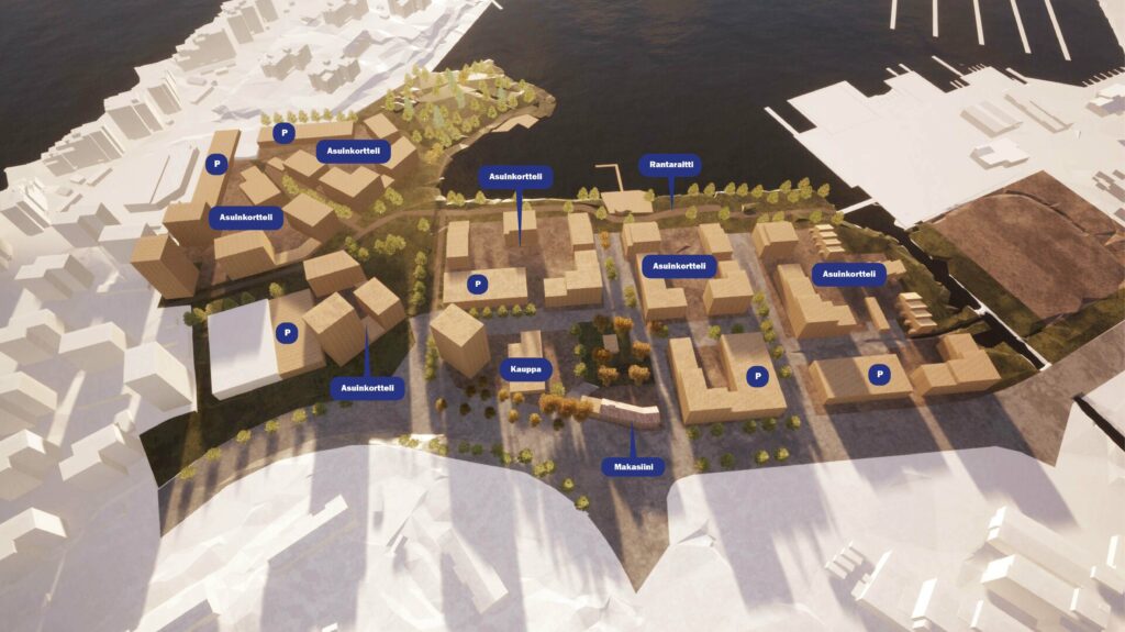 Niemenrannan alueen havainnekuva