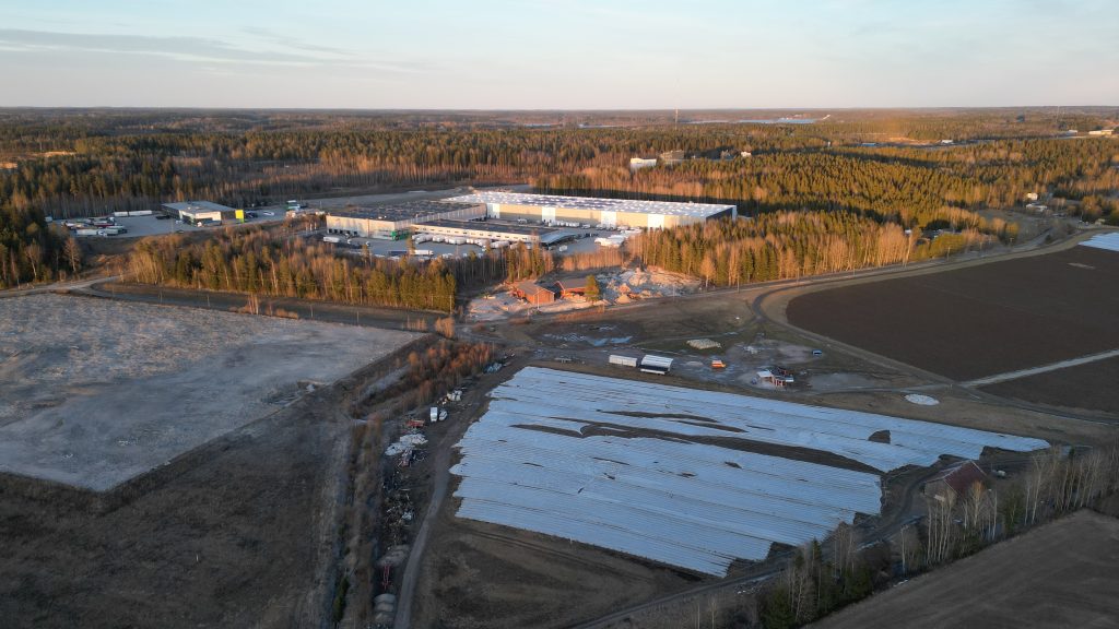 Ilmakuva Linnaistentien teollisuusalueesta