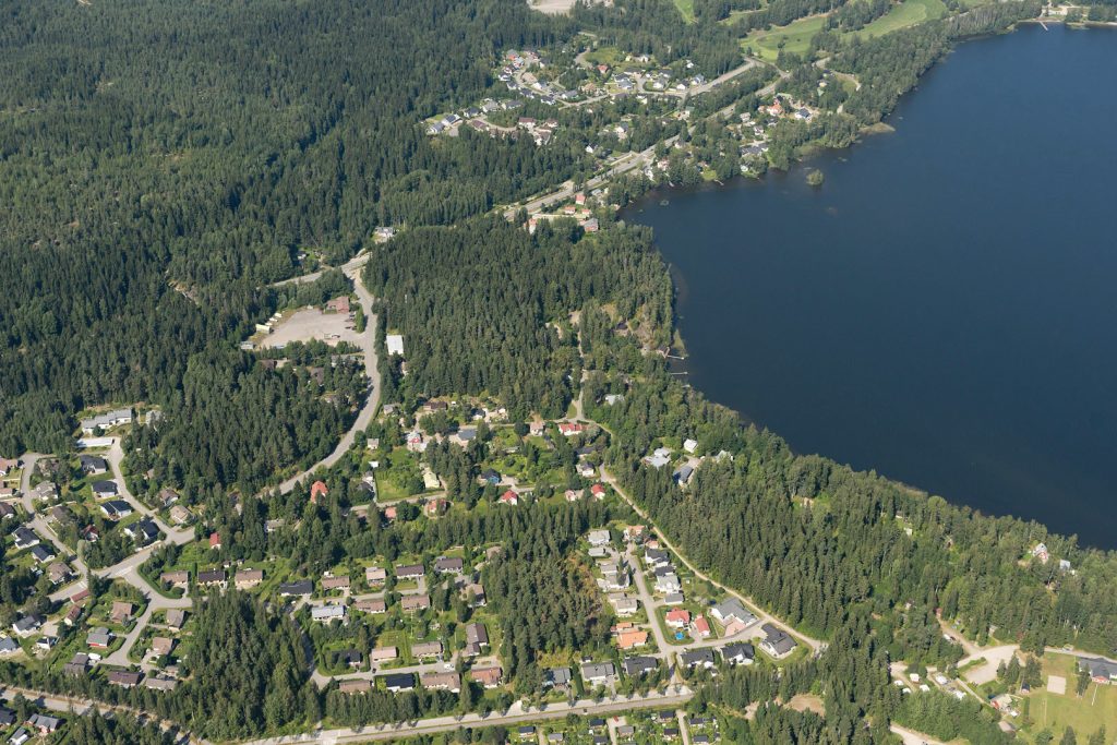 Kytölän Patakallio 2:n suunnittelualuetta ilmakuvassa.