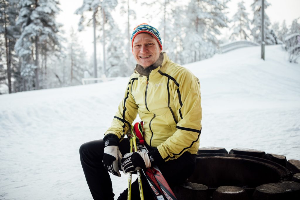 Lahtelainen Antti Sihlman viihtyy Salpausselällä.