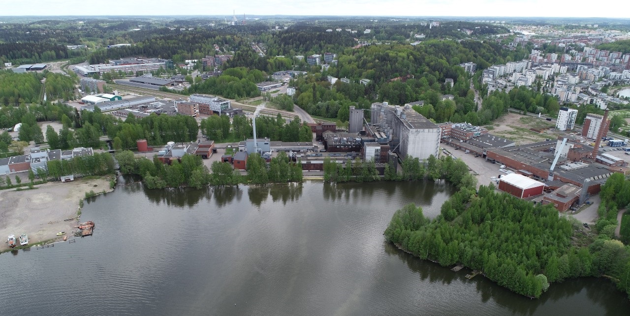 Niemen kilpailualue viistokuvana