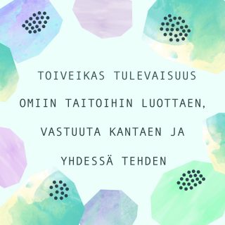 Mukkulan koulun visio on: "Toiveikas tulevaisuus omiin taitoihin luottaen, vastuuta kantaen ja yhdessä tehden."