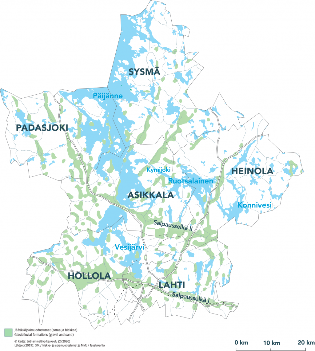 Salpausselkä Geopark alue