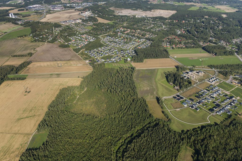 Asemaakaavoitettava alue Renkomäessä Näkkimistön länsipuolella.