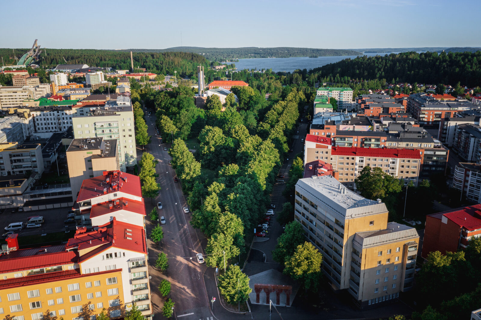 kirkkopuisto ilmakuva