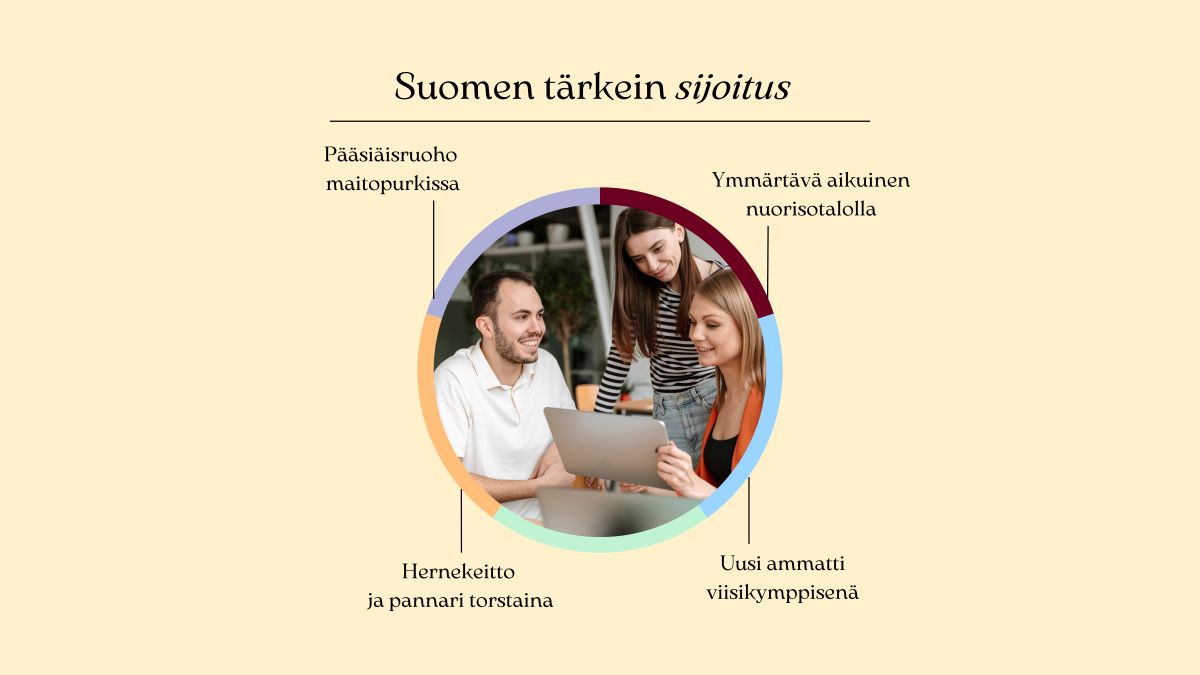 Tärkein sijoitus -yhteiskampanjan julkisen työn merkityksen puolesta.